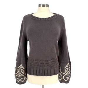 ETERNAL SUNSHINE CREATIONS Bohemian Lantern Sleeve Sweater M/L